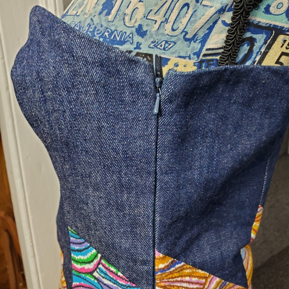 DENIM PATCHWORK DRESS! - Picture 8 of 16